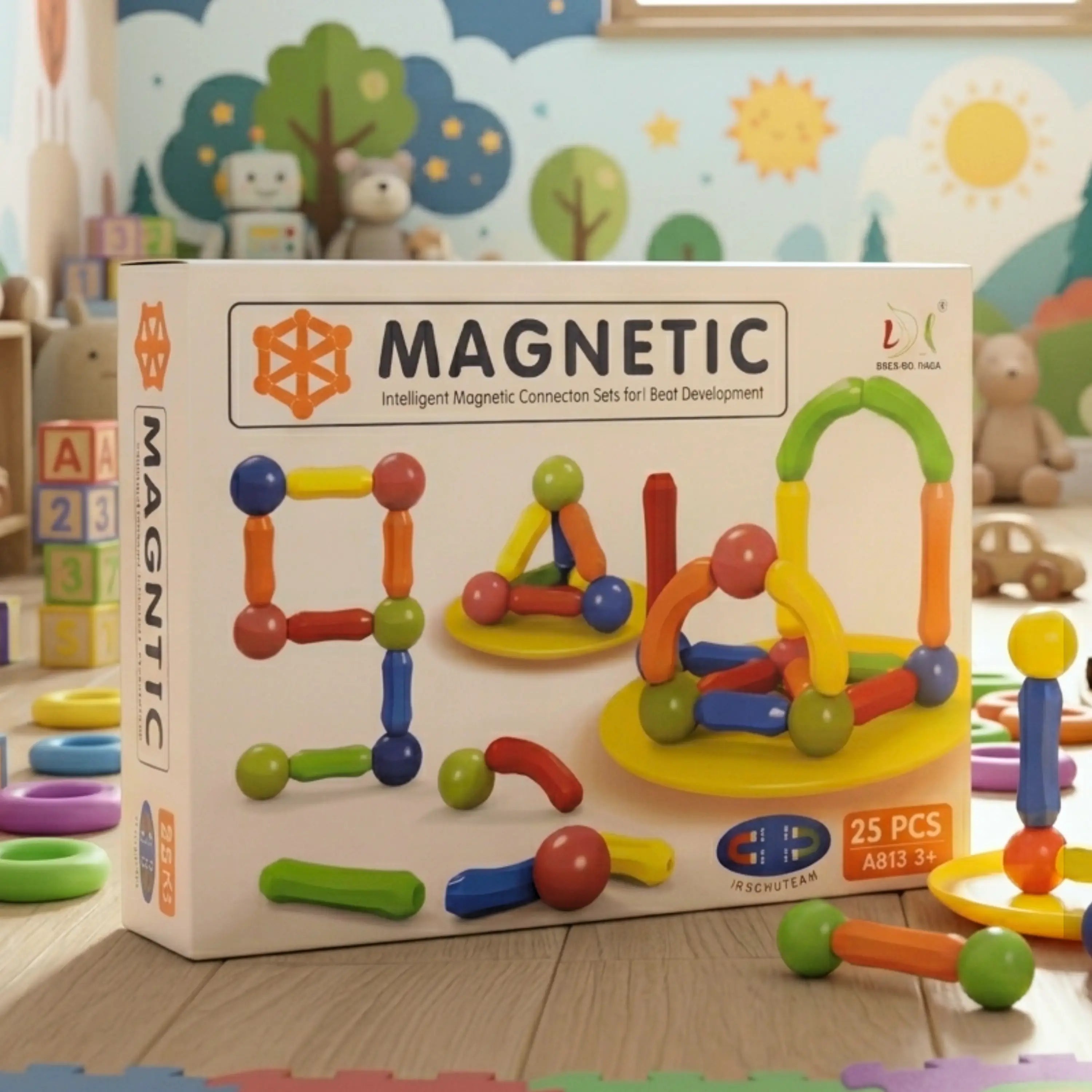 Magnetic Blocks Set – Educational 3D Construction Toys