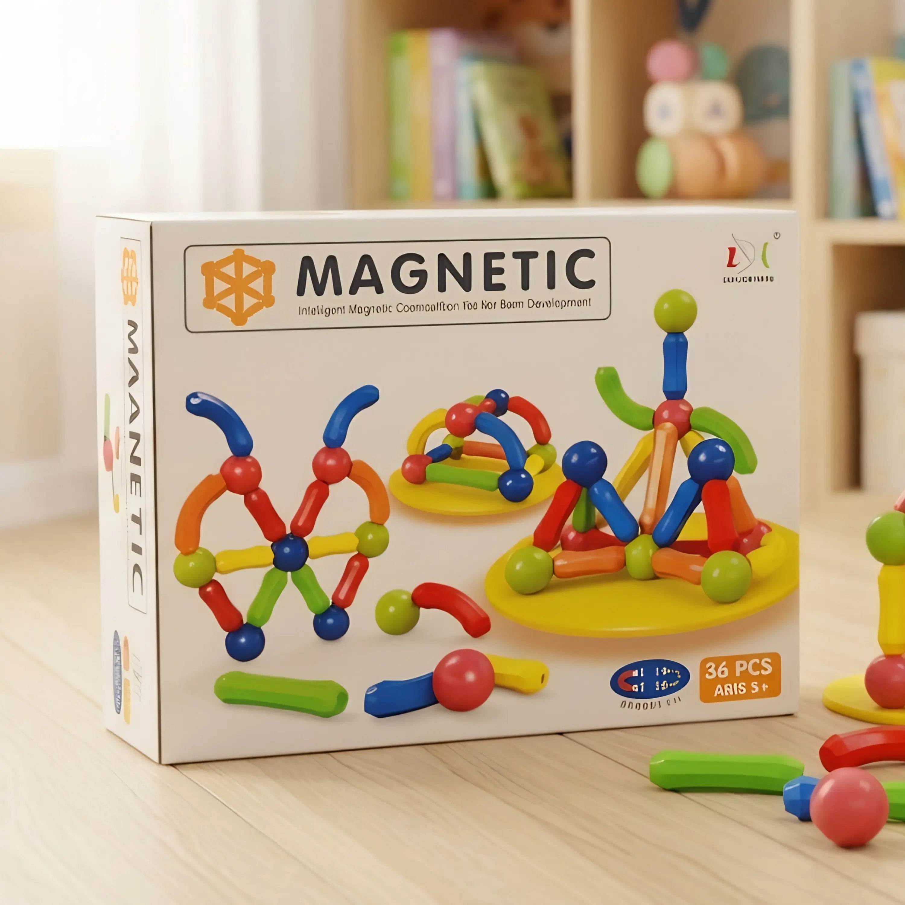 Magnetic Blocks Set – Educational 3D Construction Toys