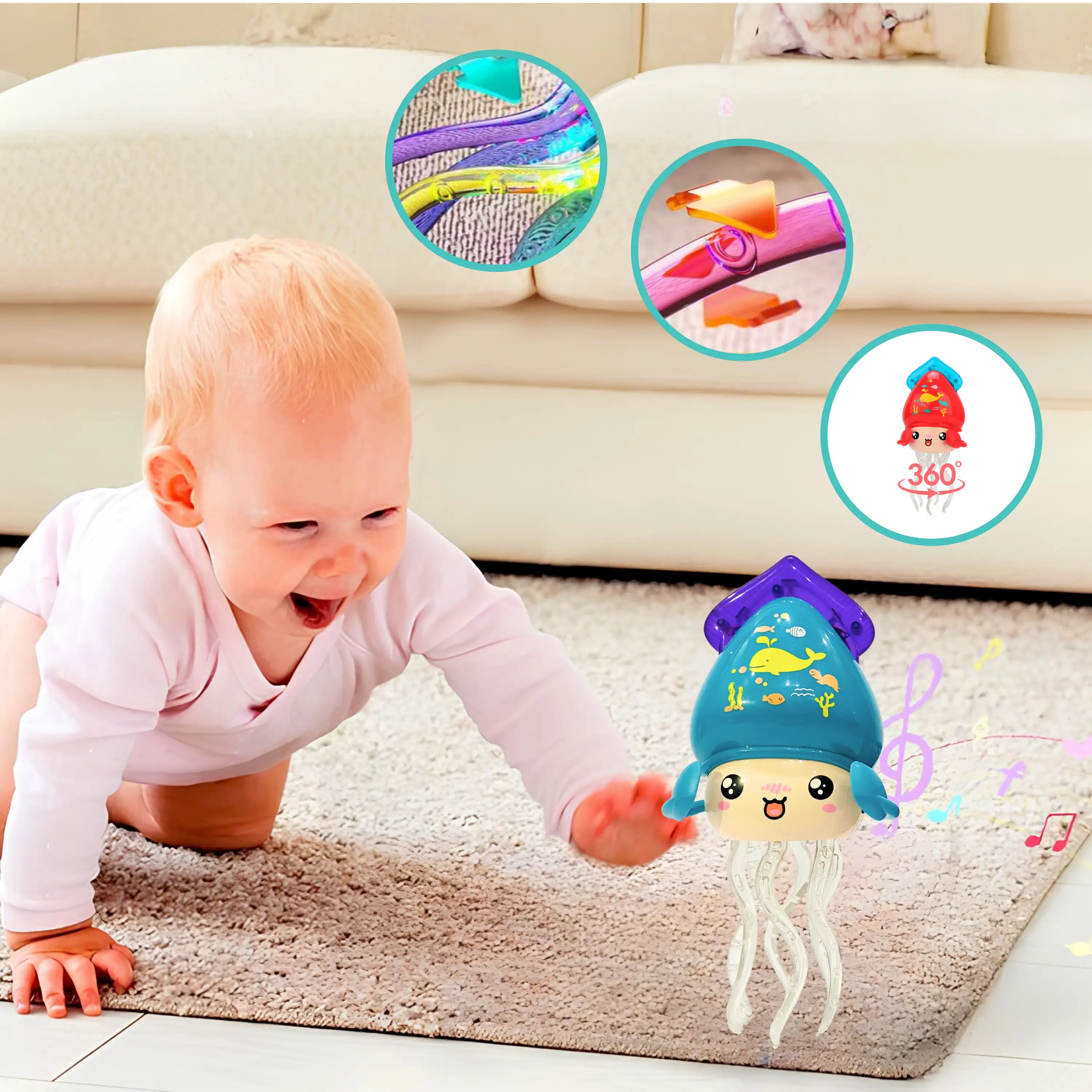 Dancing Jellyfish Toy with Lights and Musical Melodies