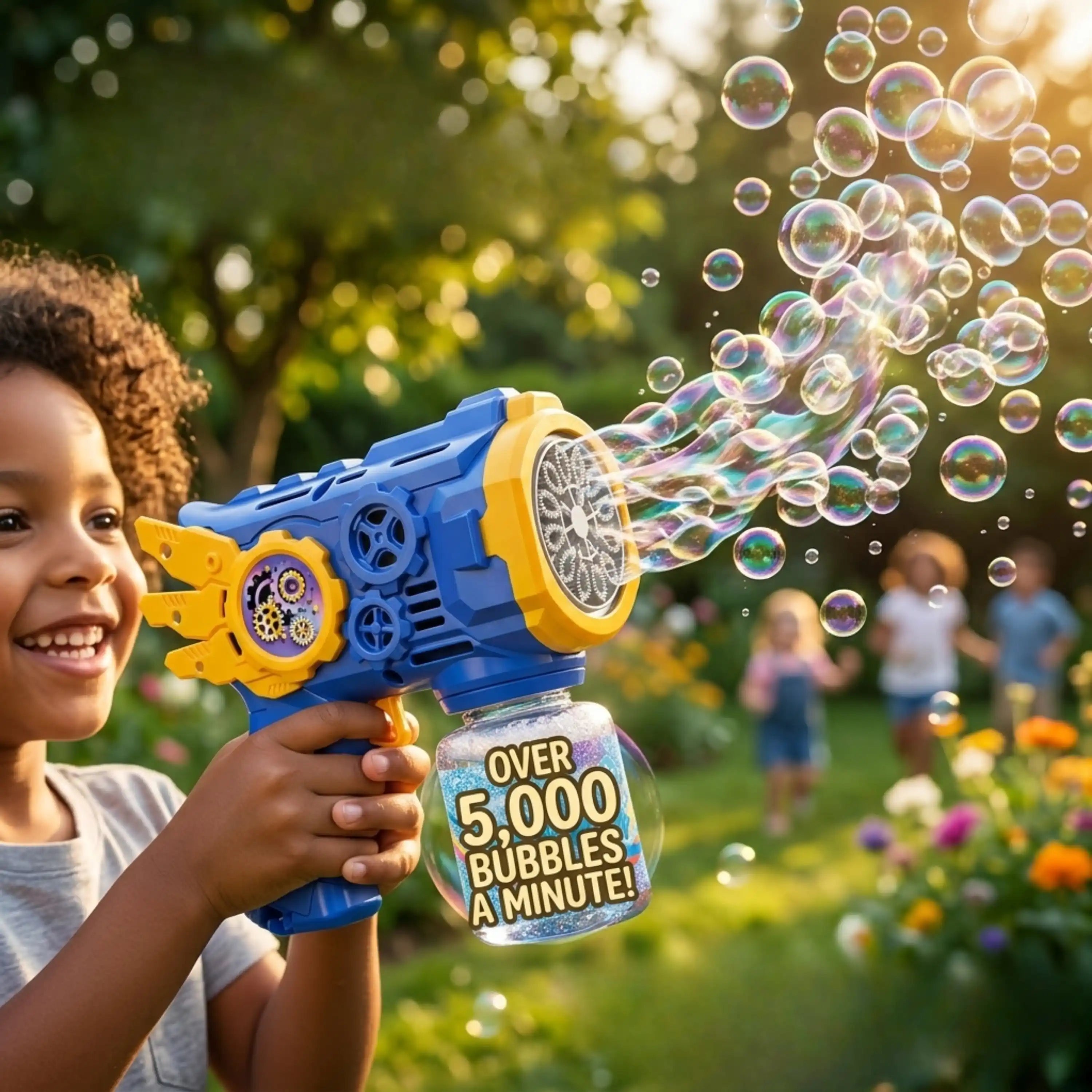 Bubble Gun - Turbo-Powered Electric Bubble Gun