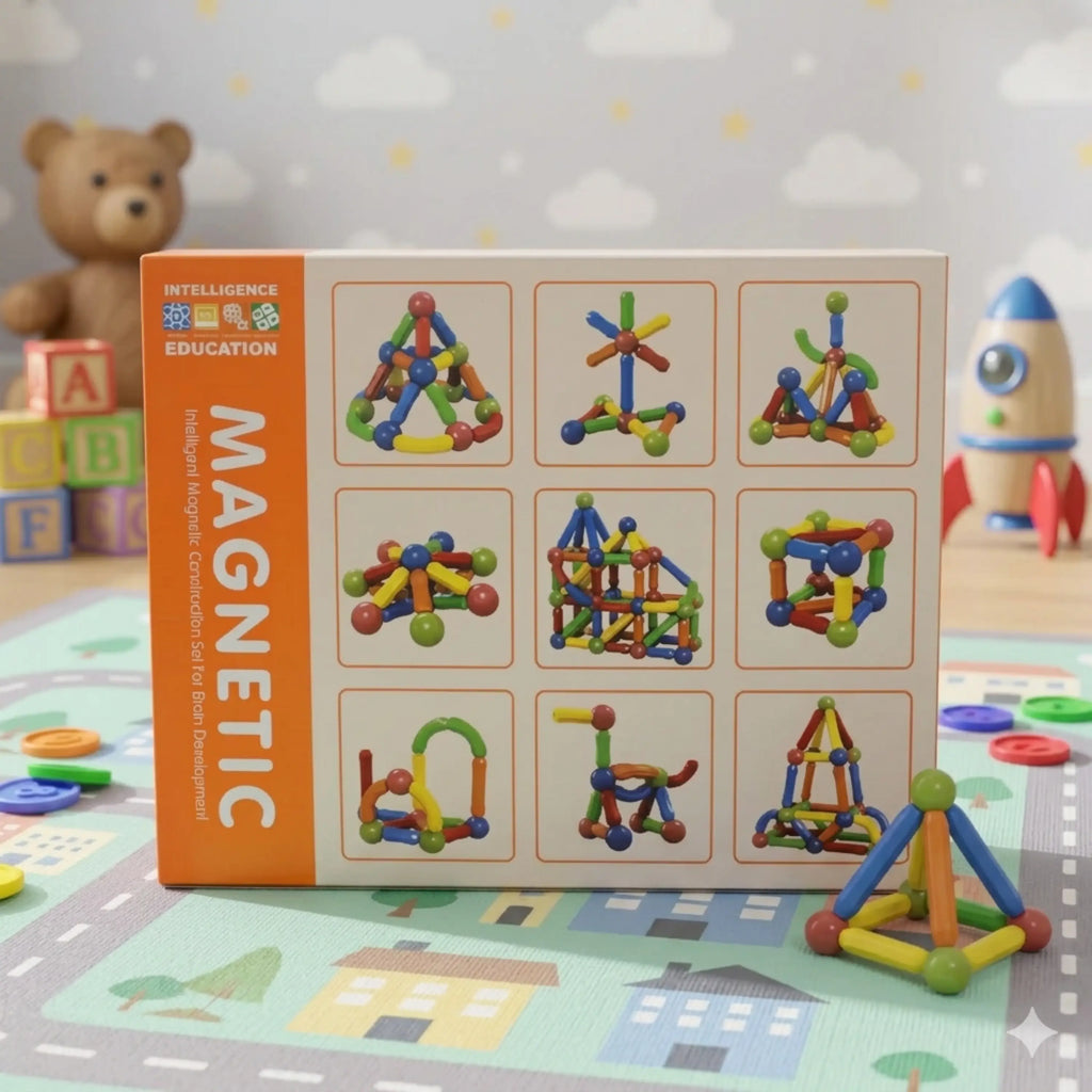 Magnetic Blocks Set – Educational 3D Construction Toys