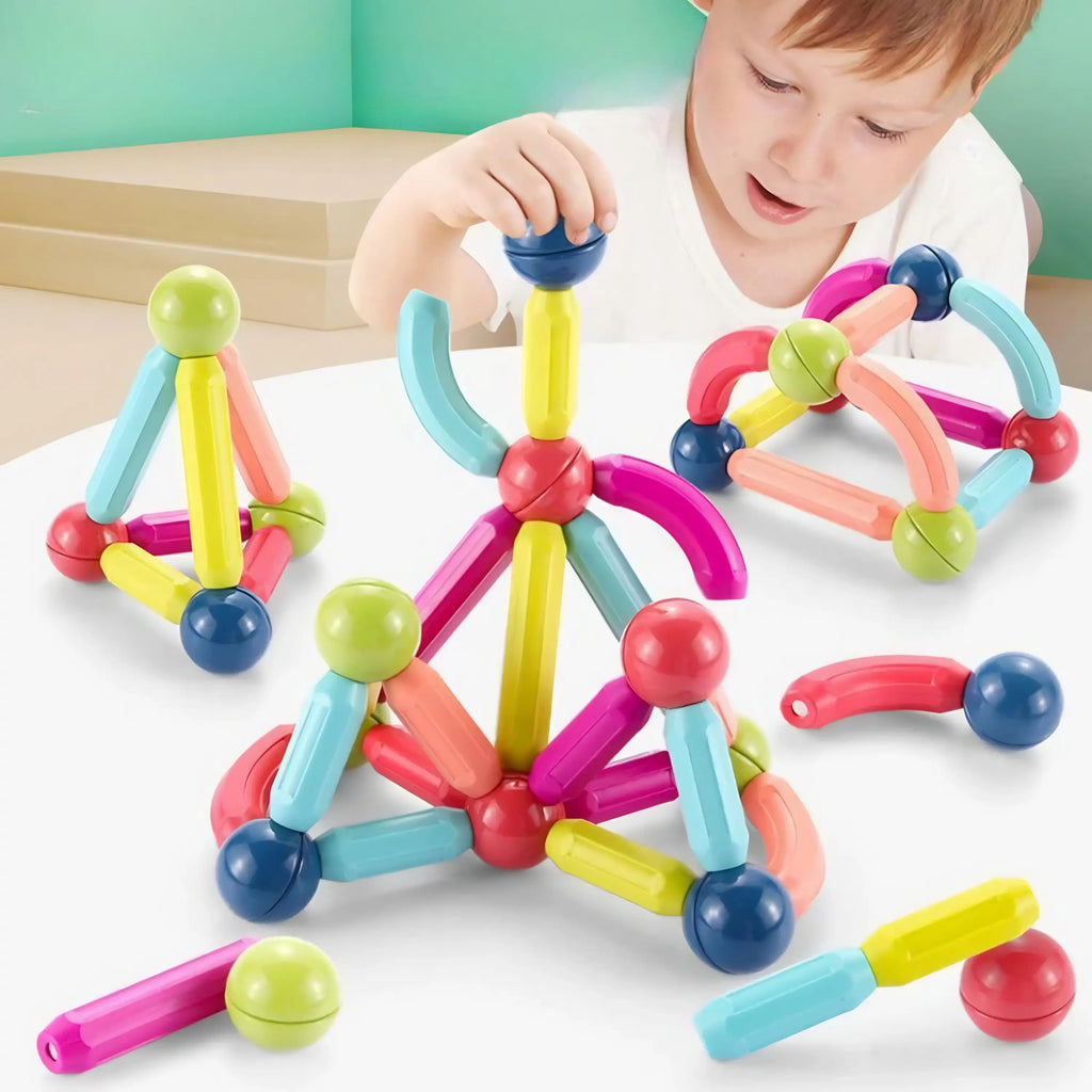 Magnetic Blocks Set – Educational 3D Construction Toys
