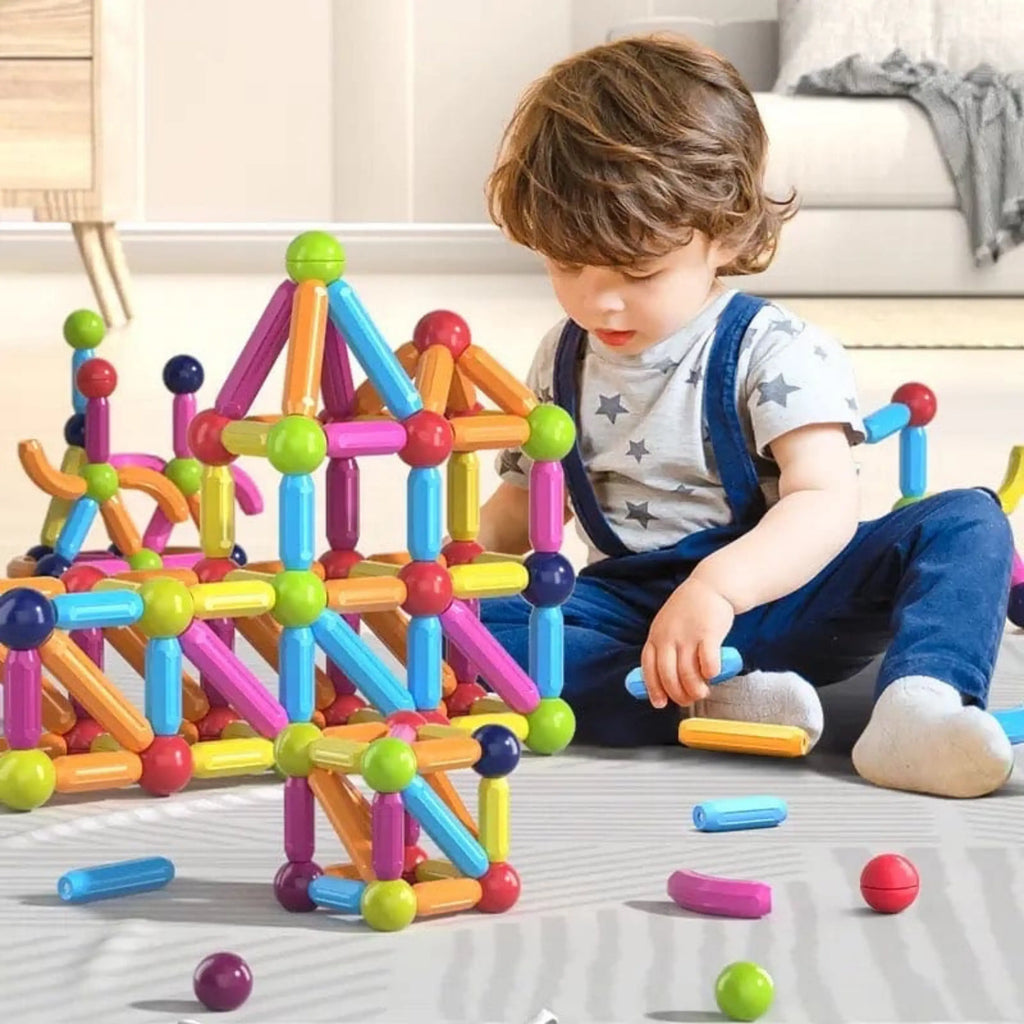 Magnetic Blocks Set – Educational 3D Construction Toys
