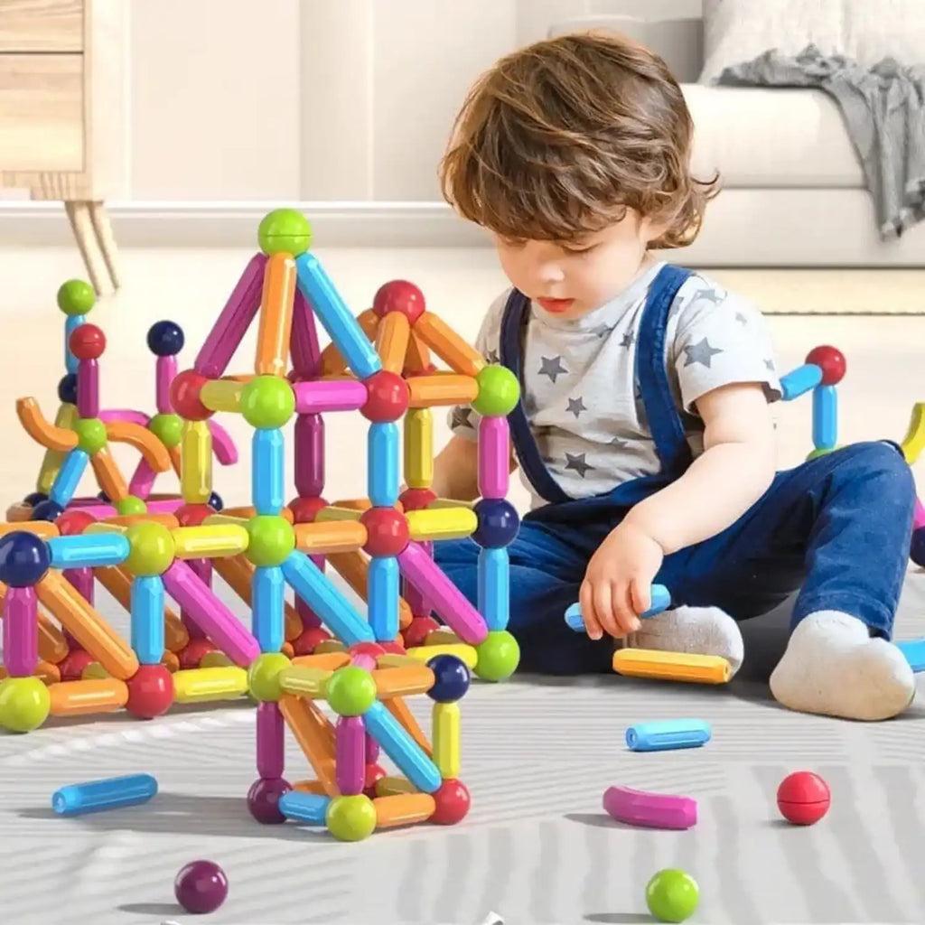 Magnetic Blocks Set – Educational 3D Construction Toys