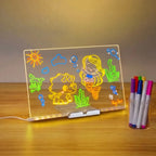 LED Neon Drawing Board for Kids