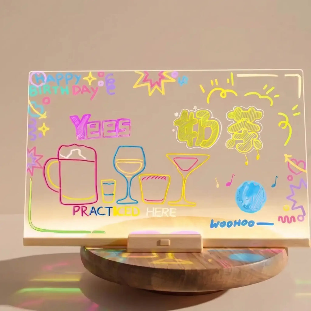 LED Neon Drawing Board for Kids