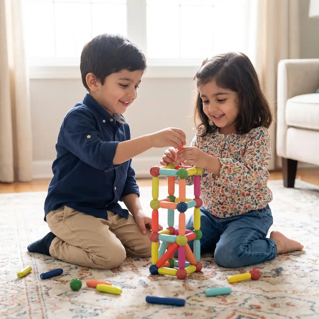 Magnetic Blocks Set – Educational 3D Construction Toys