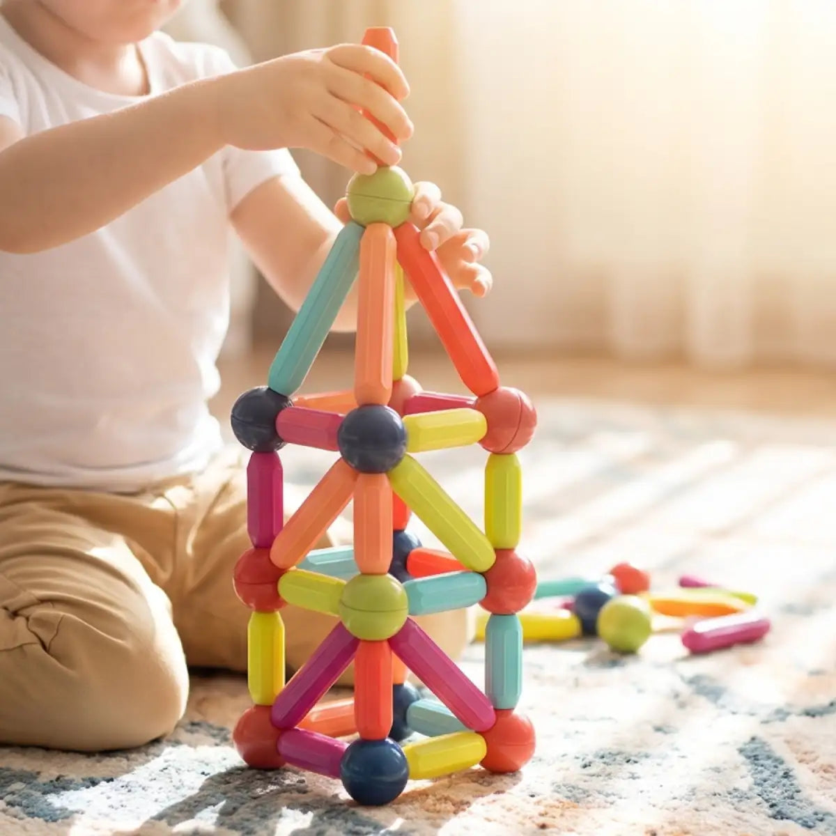 Magnetic Blocks Set – Educational 3D Construction Toys