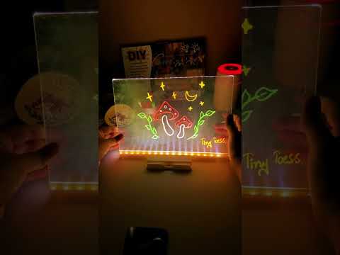 LED Neon Drawing Board for Kids