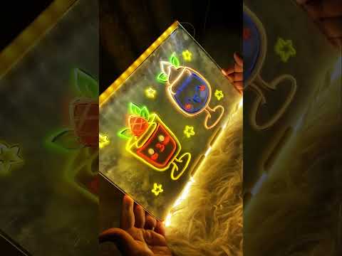 LED Neon Drawing Board for Kids