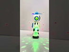 Dancing robot toy with flashing lights for toddlers