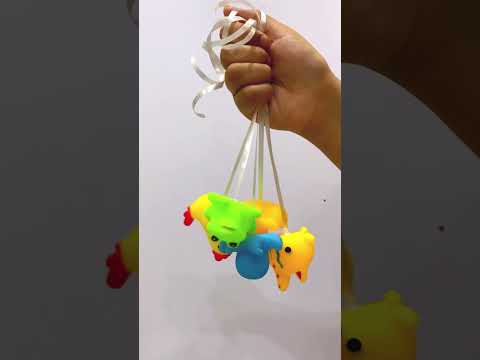6-Piece Colorful Animal Floating Bath Toy Set