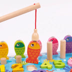 Wooden Logarithmic Fishing & Counting Board